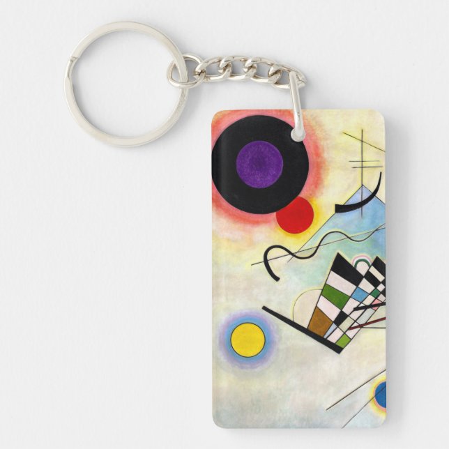 Kandinsky Composition 8 Key Ring (Front)