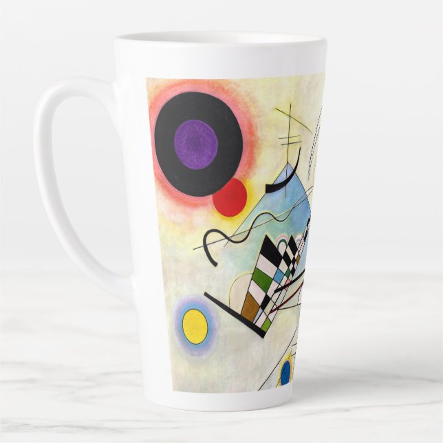 Kandinsky Composition 8 Latte Mug (Left)