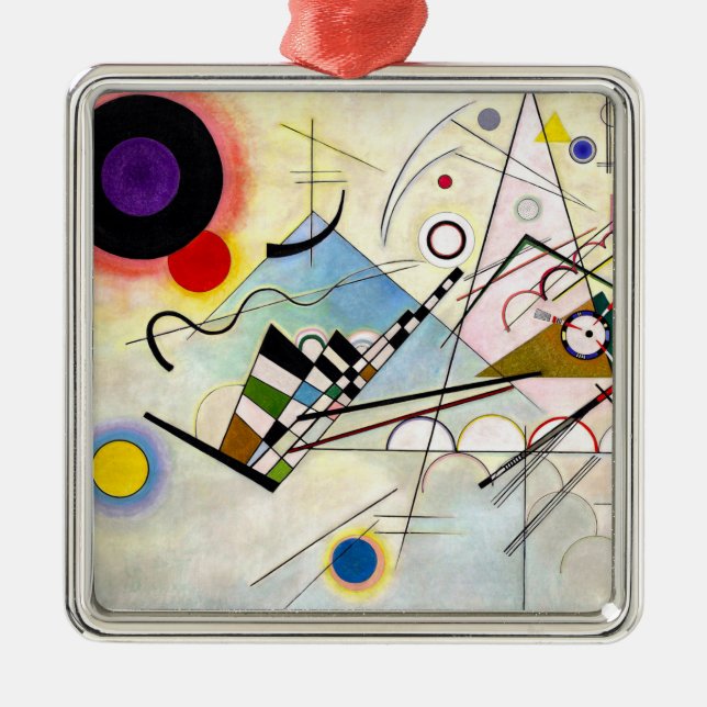 Kandinsky Composition 8 Metal Ornament (Front)