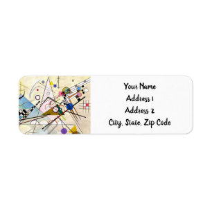 Kandinsky Composition 8 Return Address Label
