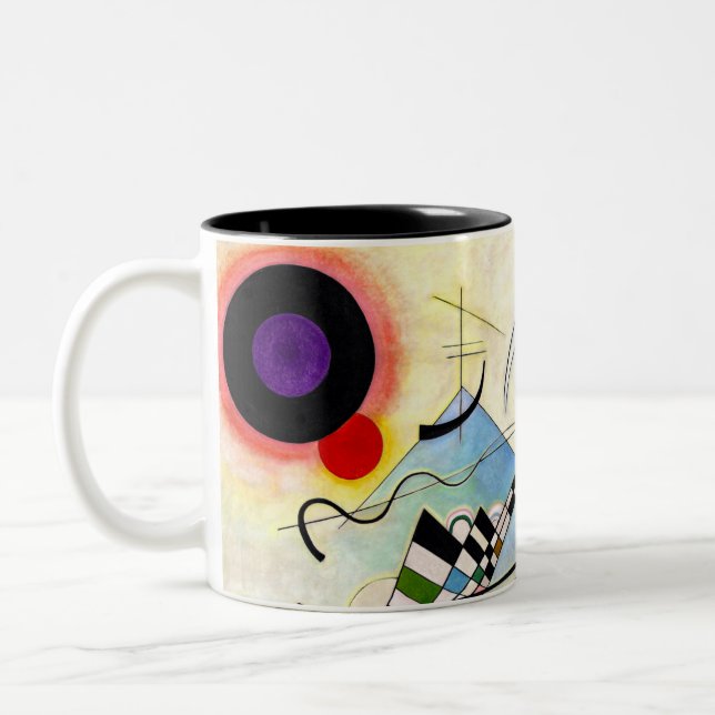 Kandinsky Composition 8 Two-Tone Coffee Mug (Left)