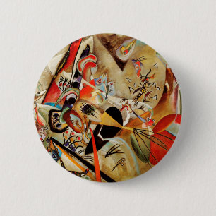 Kandinsky Composition Abstract 6 Cm Round Badge