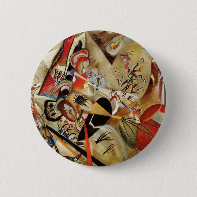 Kandinsky Composition Abstract 6 Cm Round Badge (Front)