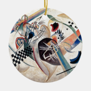Kandinsky Composition Abstract Ceramic Tree Decoration