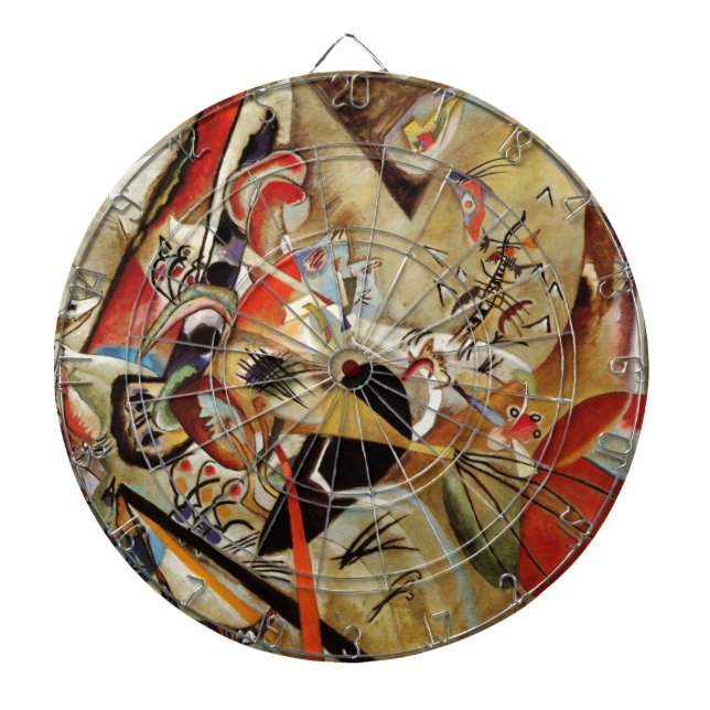 Kandinsky Composition Abstract Dartboard (Front)