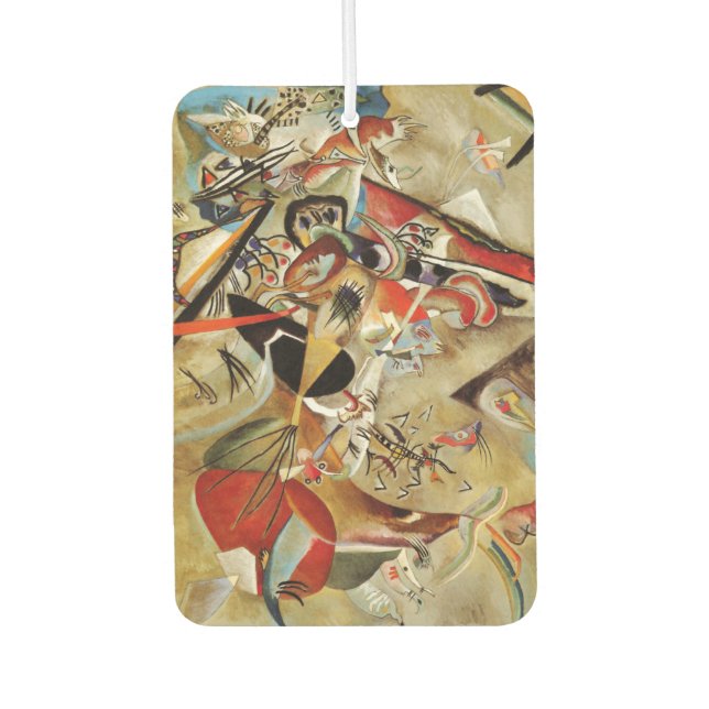 Kandinsky Composition Abstract Painting Car Air Freshener (Front)