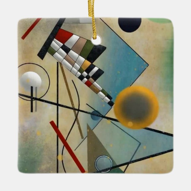 Kandinsky Composition Abstract Painting Ceramic Ornament (Front)