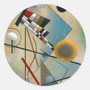 Kandinsky Composition Abstract Painting Classic Round Sticker