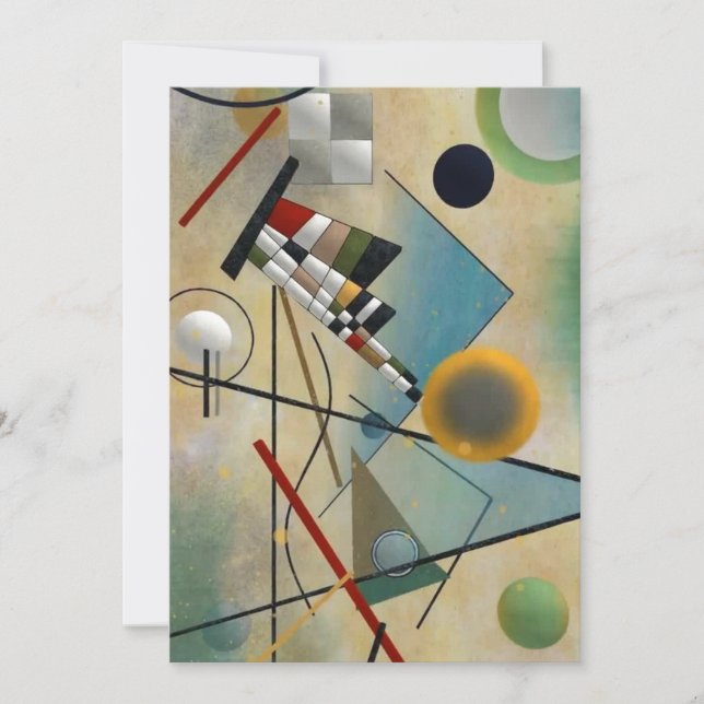Kandinsky Composition Abstract Painting Holiday Card (Front)
