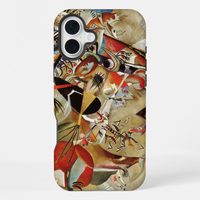 Kandinsky Composition Abstract Painting iPhone Case (Back)