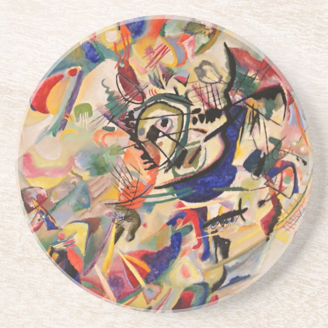 Kandinsky Composition Abstract Painting Modern Art Coaster (Front)