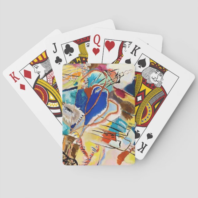 Kandinsky Composition Abstract Painting Playing Cards (Back)