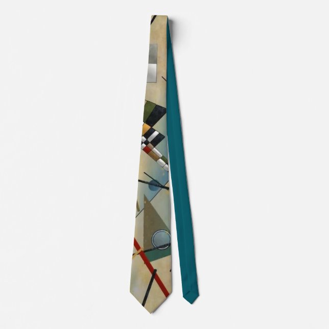 Kandinsky Composition Abstract Painting Tie (Front)