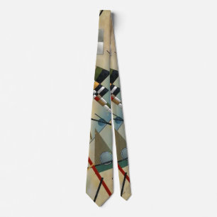 Kandinsky Composition Abstract Painting Tie