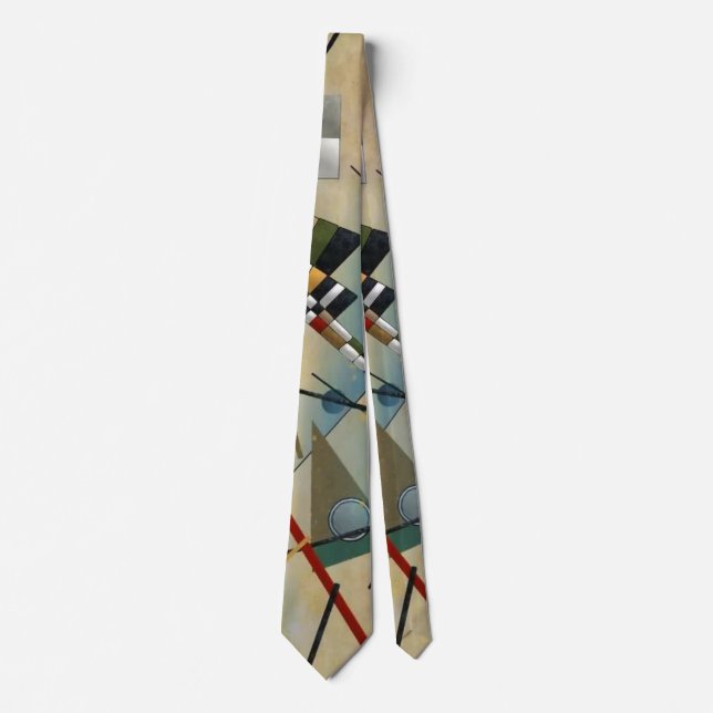 Kandinsky Composition Abstract Painting Tie (Front)