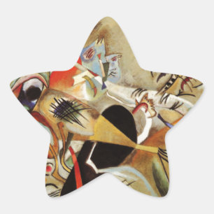 Kandinsky Composition Abstract Star Sticker