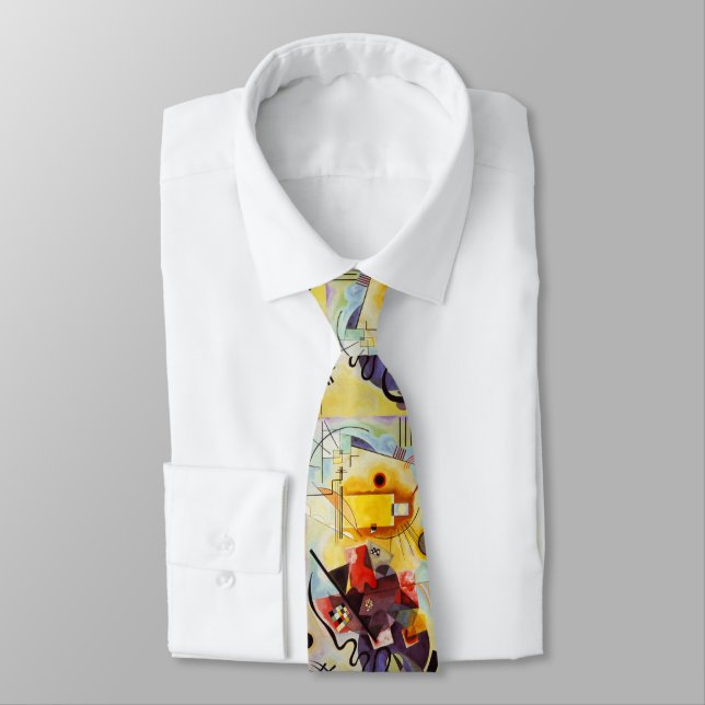 Kandinsky Composition Expressionist Abstract Art Tie (Tied)