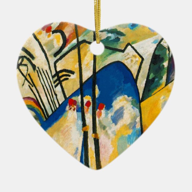 Kandinsky Composition IV Ceramic Ornament (Front)