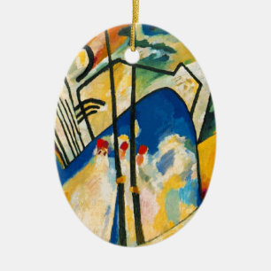 Kandinsky Composition IV Ceramic Tree Decoration
