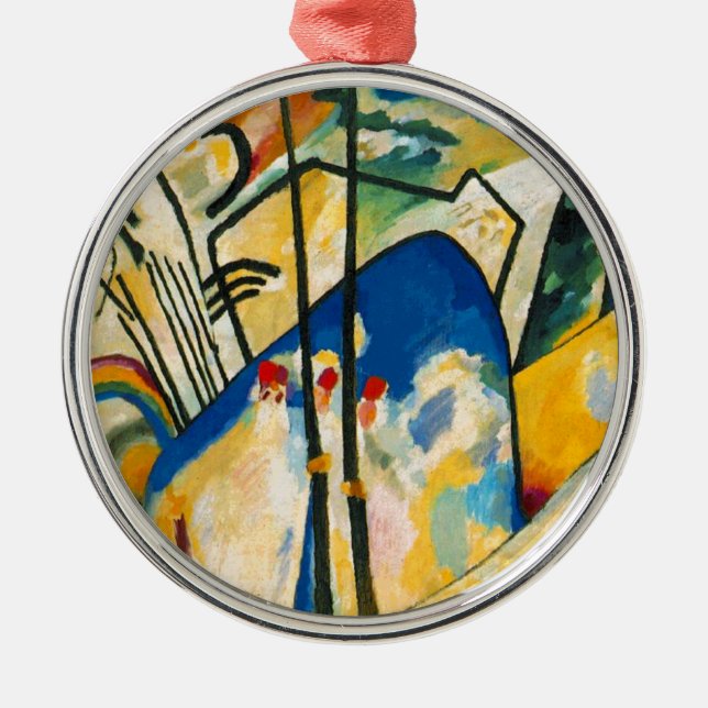 Kandinsky Composition IV Metal Tree Decoration (Front)
