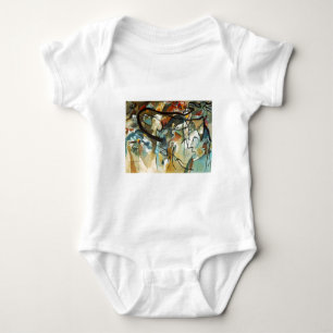 Kandinsky Composition V Abstract Painting Baby Bodysuit