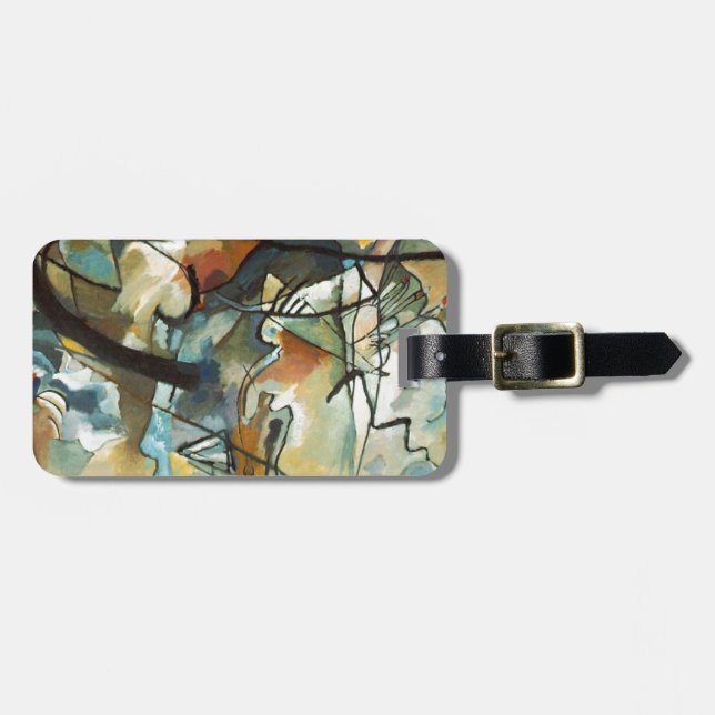 Kandinsky Composition V Abstract Painting Luggage Tag (Front Horizontal)