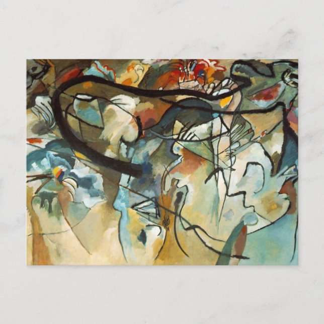 Kandinsky Composition V Abstract Painting Postcard (Front)