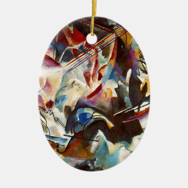 Kandinsky Composition VI Abstract Painting Ceramic Ornament (Front)