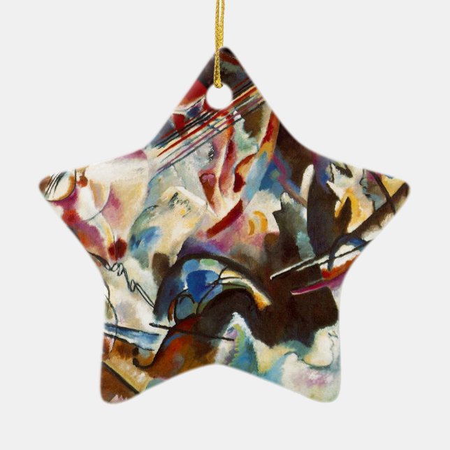 Kandinsky Composition VI Abstract Painting Ceramic Ornament (Front)