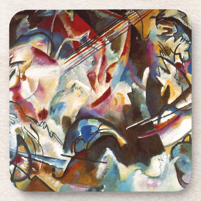 Kandinsky Composition VI Abstract Painting Coaster (Front)