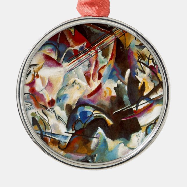Kandinsky Composition VI Abstract Painting Metal Ornament (Front)