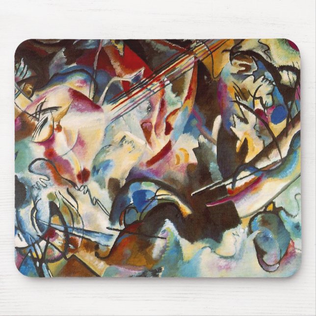 Kandinsky Composition VI Abstract Painting Mouse Pad (Front)