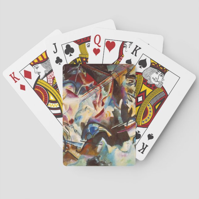 Kandinsky Composition VI Abstract Painting Playing Cards (Back)