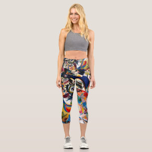 Kandinsky Composition VII Abstract Painting Capri Leggings