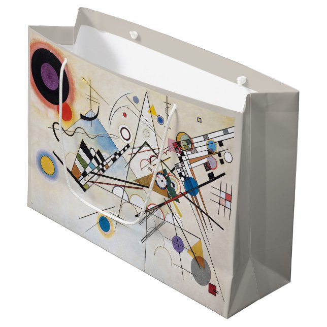 Kandinsky Composition VIII Abstract Art Large Gift Bag (Front Angled)