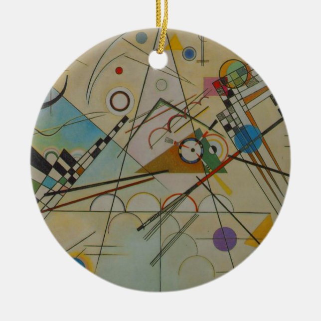 Kandinsky Composition VIII Ceramic Ornament (Front)