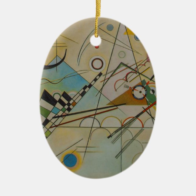 Kandinsky Composition VIII Ceramic Ornament (Front)