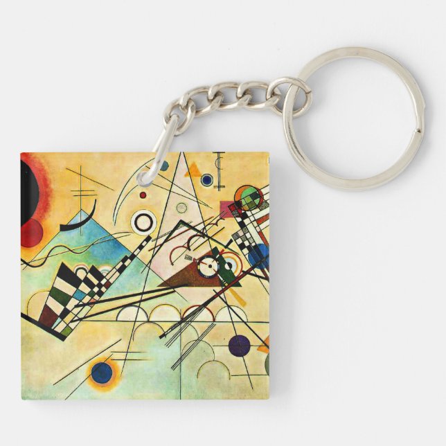 Kandinsky - Composition VIII Key Ring (Back)