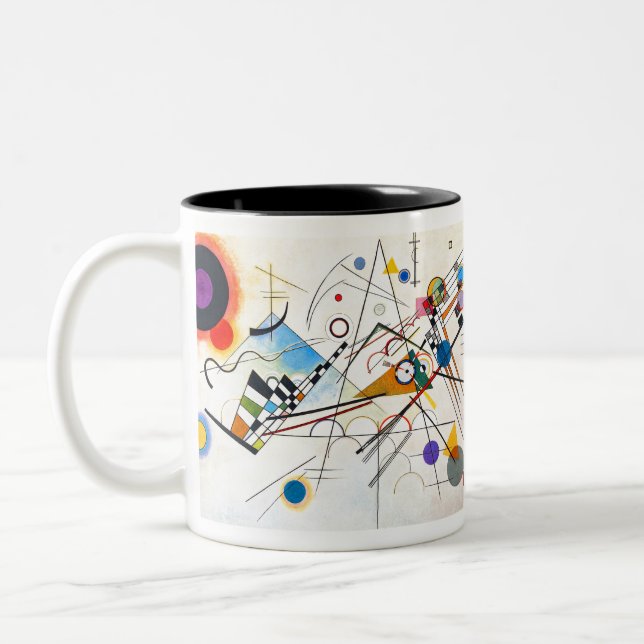 Kandinsky Composition VIII Two-Tone Coffee Mug (Left)