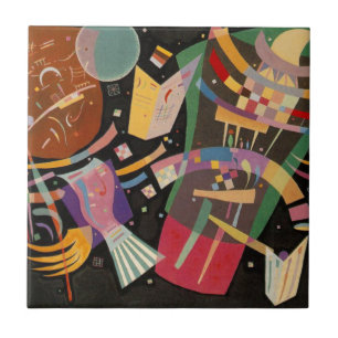 Kandinsky Composition X Abstract Artwork Ceramic Tile