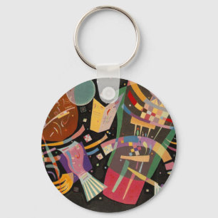 Kandinsky Composition X Abstract Artwork Key Ring