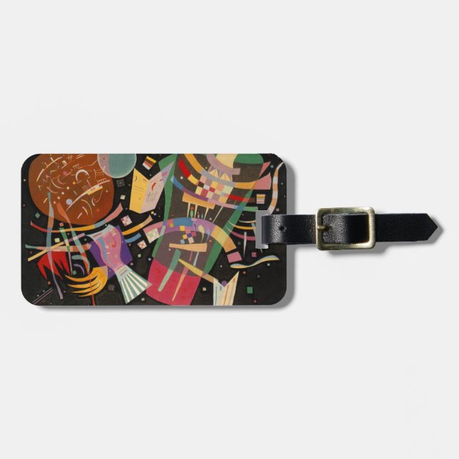 Kandinsky Composition X Abstract Artwork Luggage Tag (Front Horizontal)