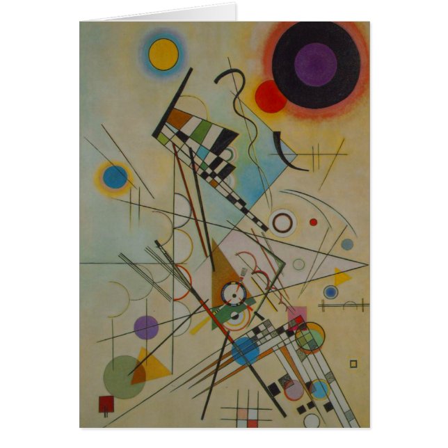 Kandinsky Compositon 8 Abstract Art Painting Card (Front)