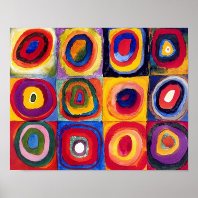 Kandinsky Concentric Circles Fine Art Poster (Front)