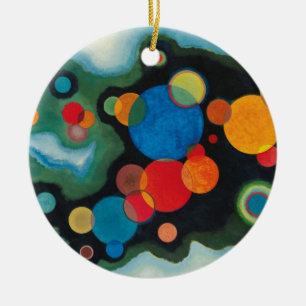 Kandinsky Deepened Impulse Abstract Oil on Canvas Ceramic Ornament