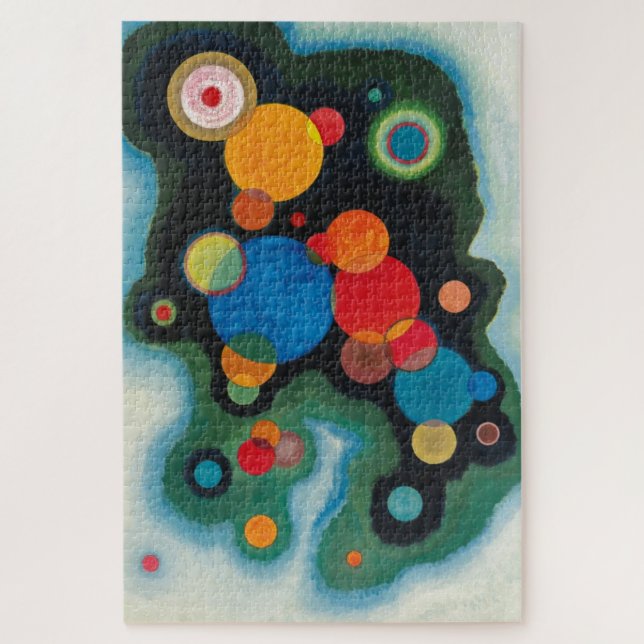 Kandinsky Deepened Impulse Abstract Oil on Canvas Jigsaw Puzzle (Vertical)