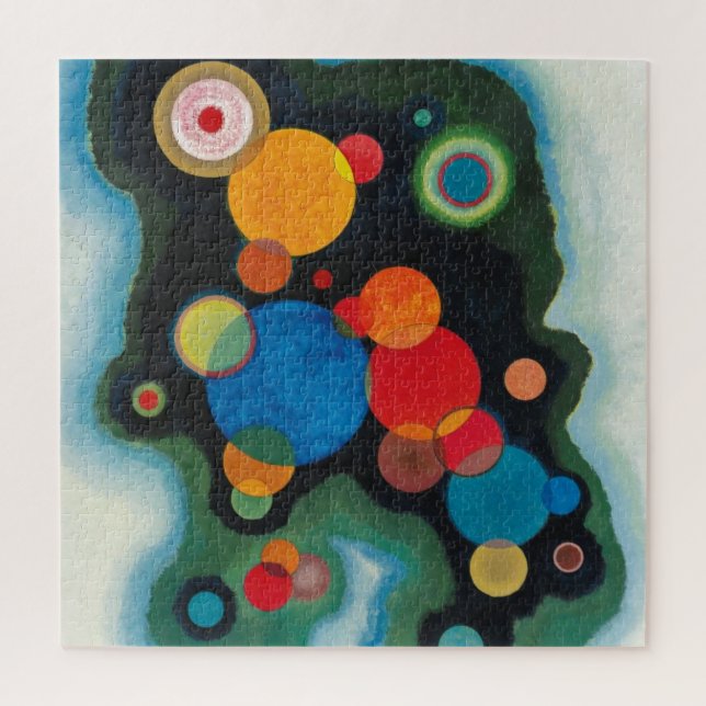 Kandinsky Deepened Impulse Abstract Oil on Canvas Jigsaw Puzzle (Vertical)