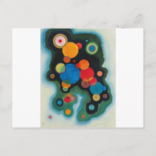 Kandinsky Deepened Impulse Abstract Oil on Canvas Postcard
