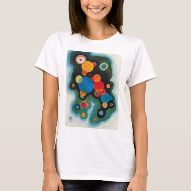 Kandinsky Deepened Impulse Abstract Oil on Canvas T-Shirt (Front)
