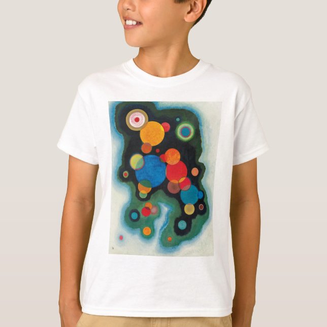 Kandinsky Deepened Impulse Abstract Oil on Canvas T-Shirt (Front)
